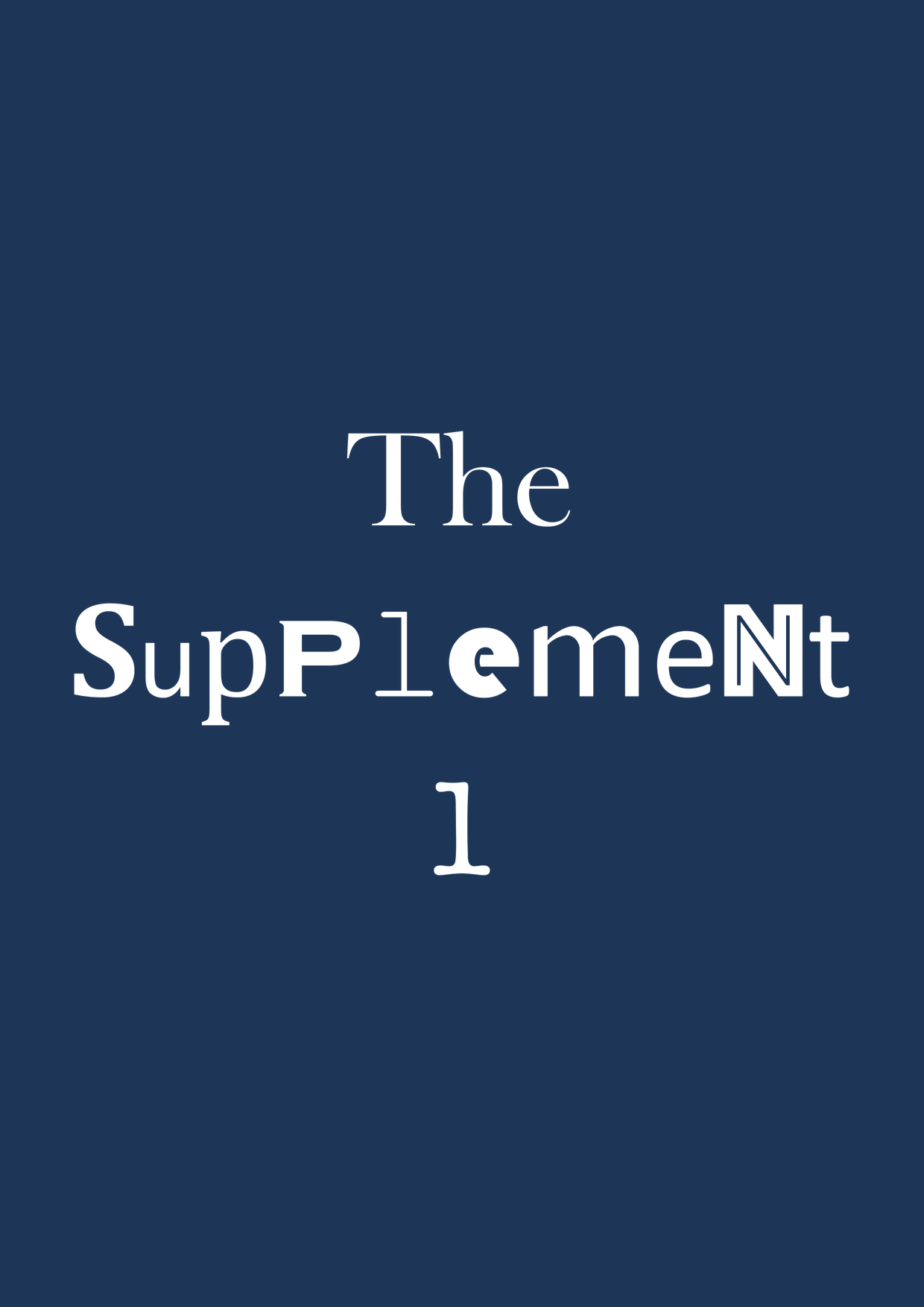 The Supplement, issue 1